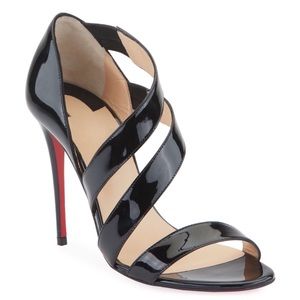 Christian Louboutin Black Strappy Heels